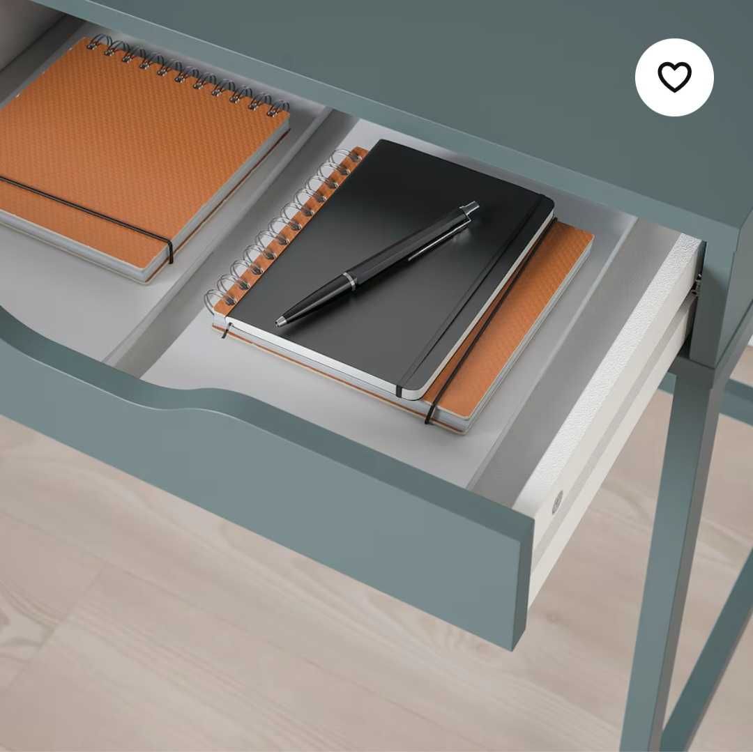 Письмовий стіл IKEA ALEX 132x58 см сіро-бірюзовий (804.838.05)