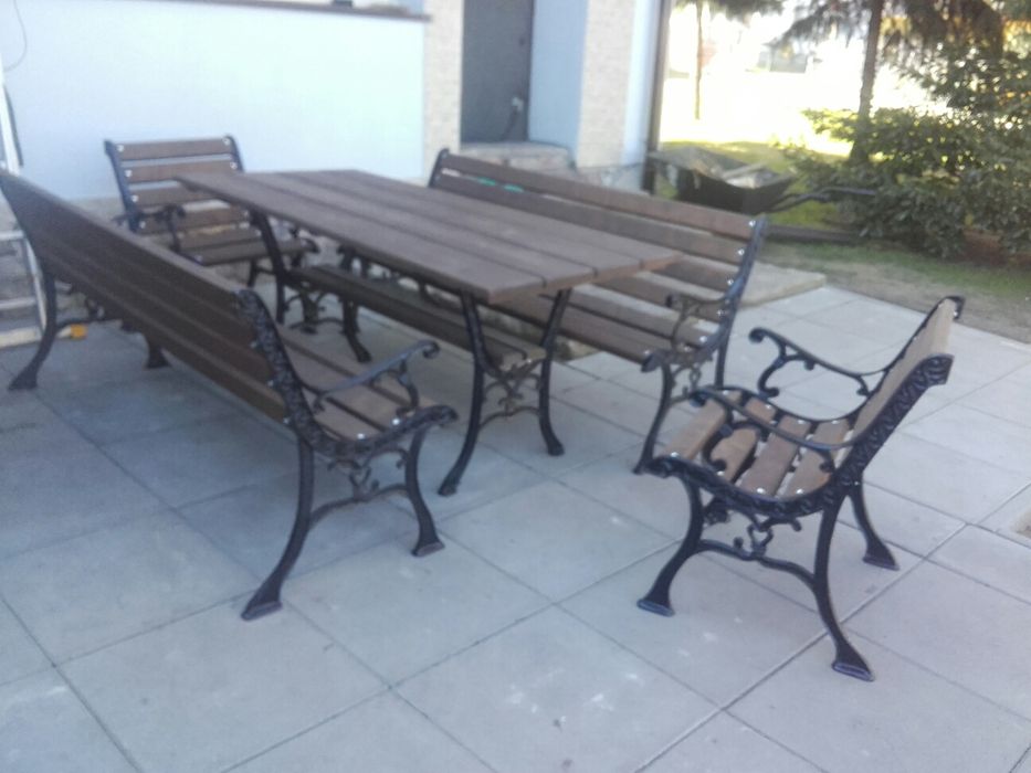 Meble ogrodowe żeliwne Metalowe Możliwość Transportu wyprzedarz po sez