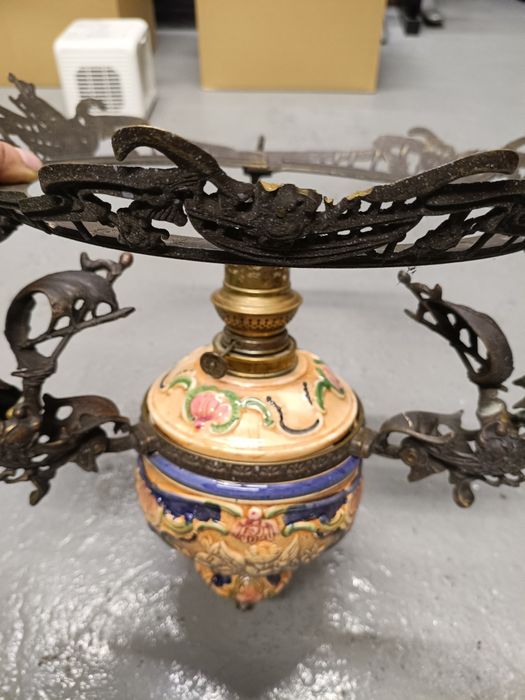 Lampa wisząca naftowa