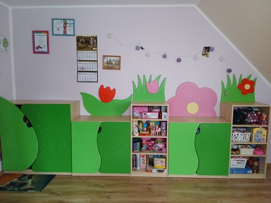 Zestaw mebli dla dziecka do pokoju / do przedszkola Novum Łąka