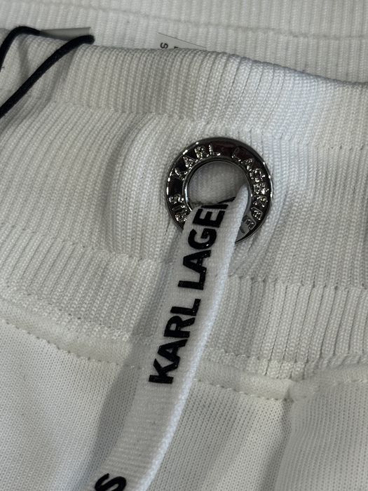 Білі спортивні штани брюки джогери Карл Лагерфельд Karl Lagerfeld