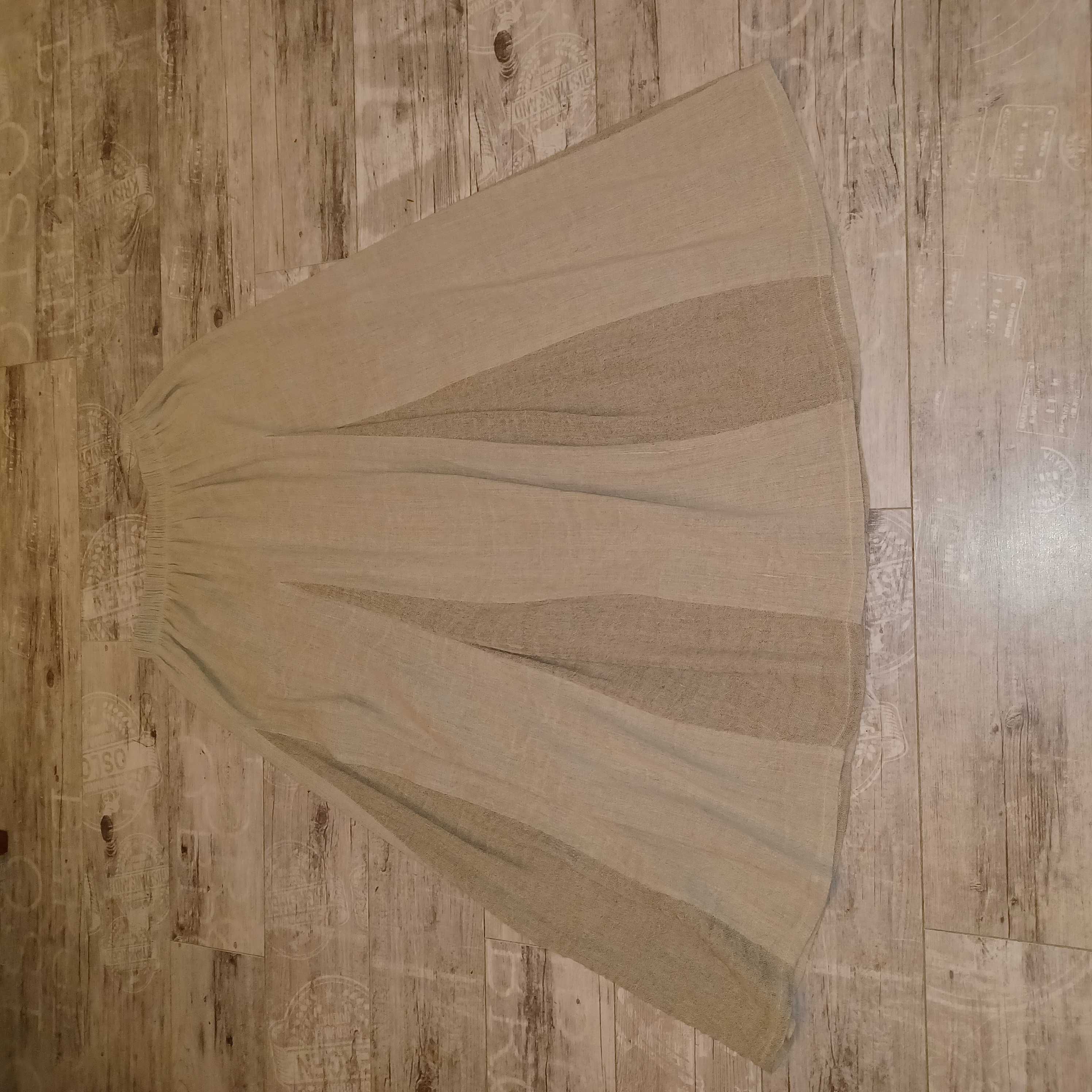 YP maxi spódnica lniana boho dla XXL+