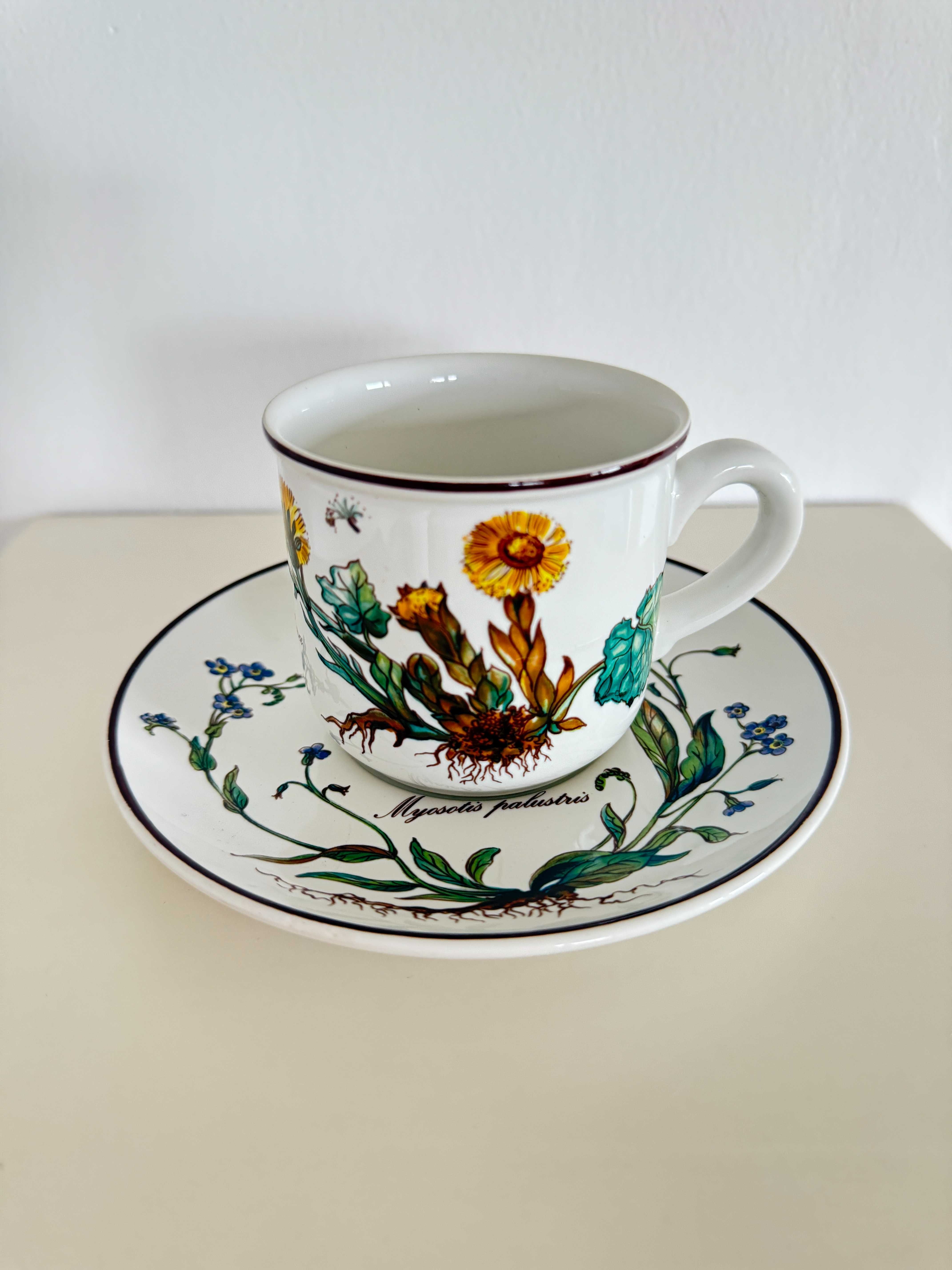 Filiżanka Botanica Villeroy &Boch porcelana vitro kwiaty przyroda kawa