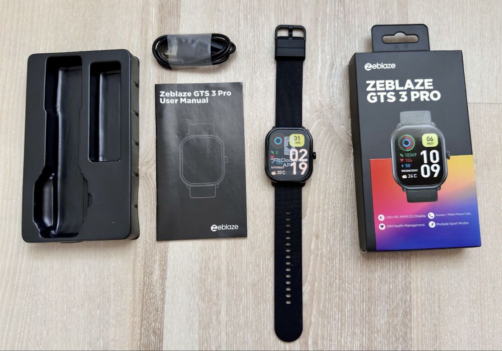 Smartwatch Zeblaze GTS 3 PRO oled pulsometr krokomierz nowy