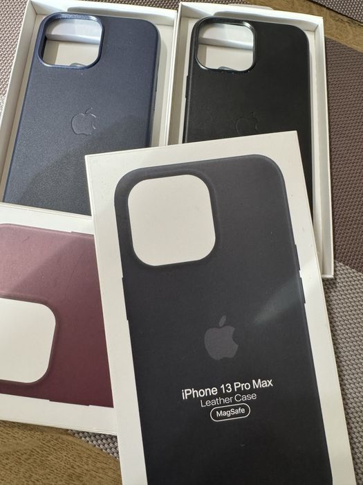 Чехол кожаный MagSafe iphone 13 pro max