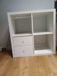 Kallax regał z szufladami 77cmx77cm Ikea