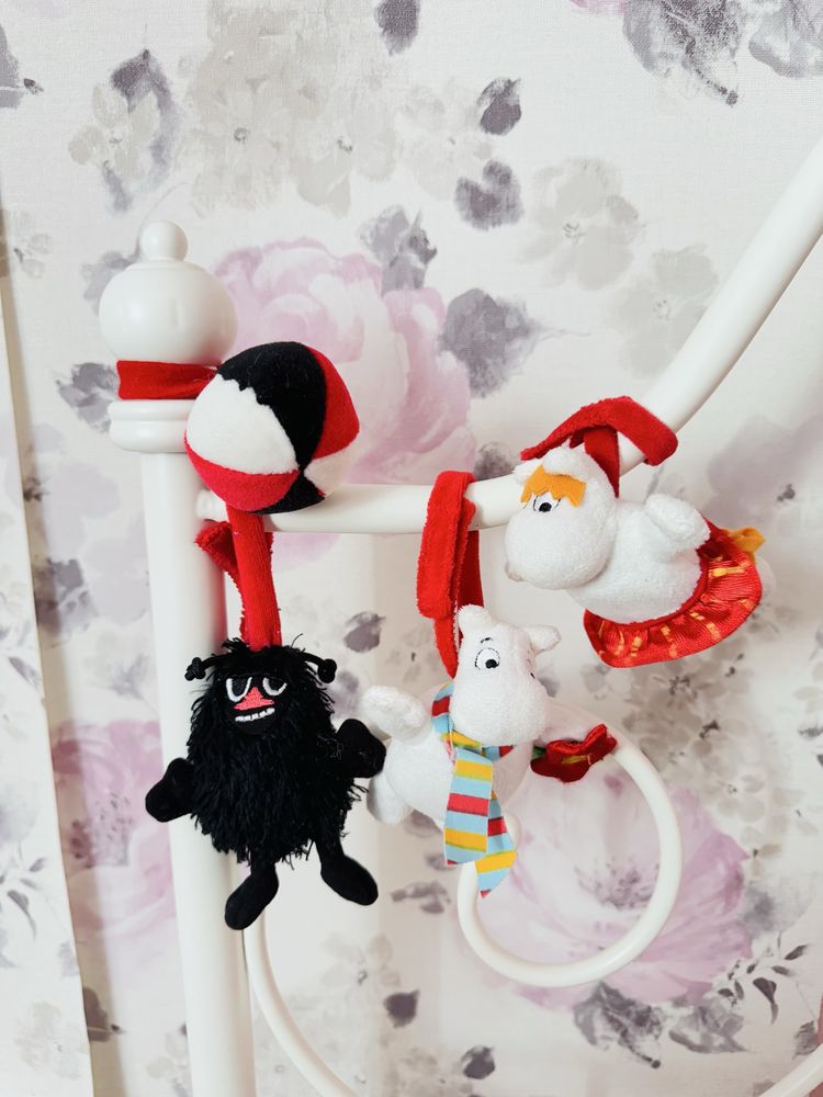Małe maskotki, zawieszki Muminki, Mała Mi, Migotka, Bobek
