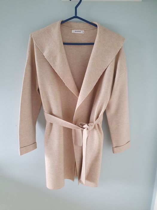 Sweter kardigan beżowy Reserved rozmiar M