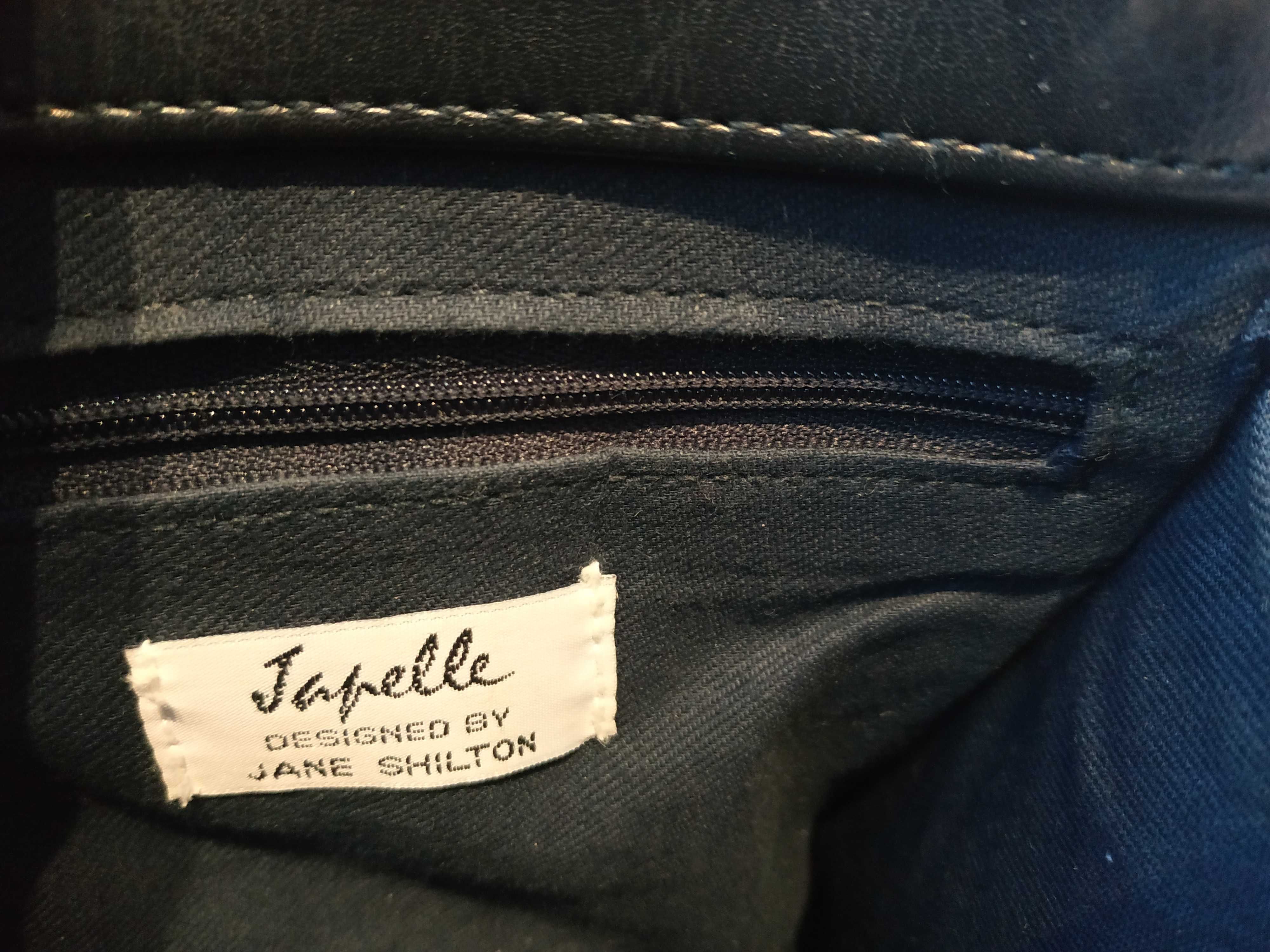 Japelle by Jane Shilton torebka czarna na pasku torba