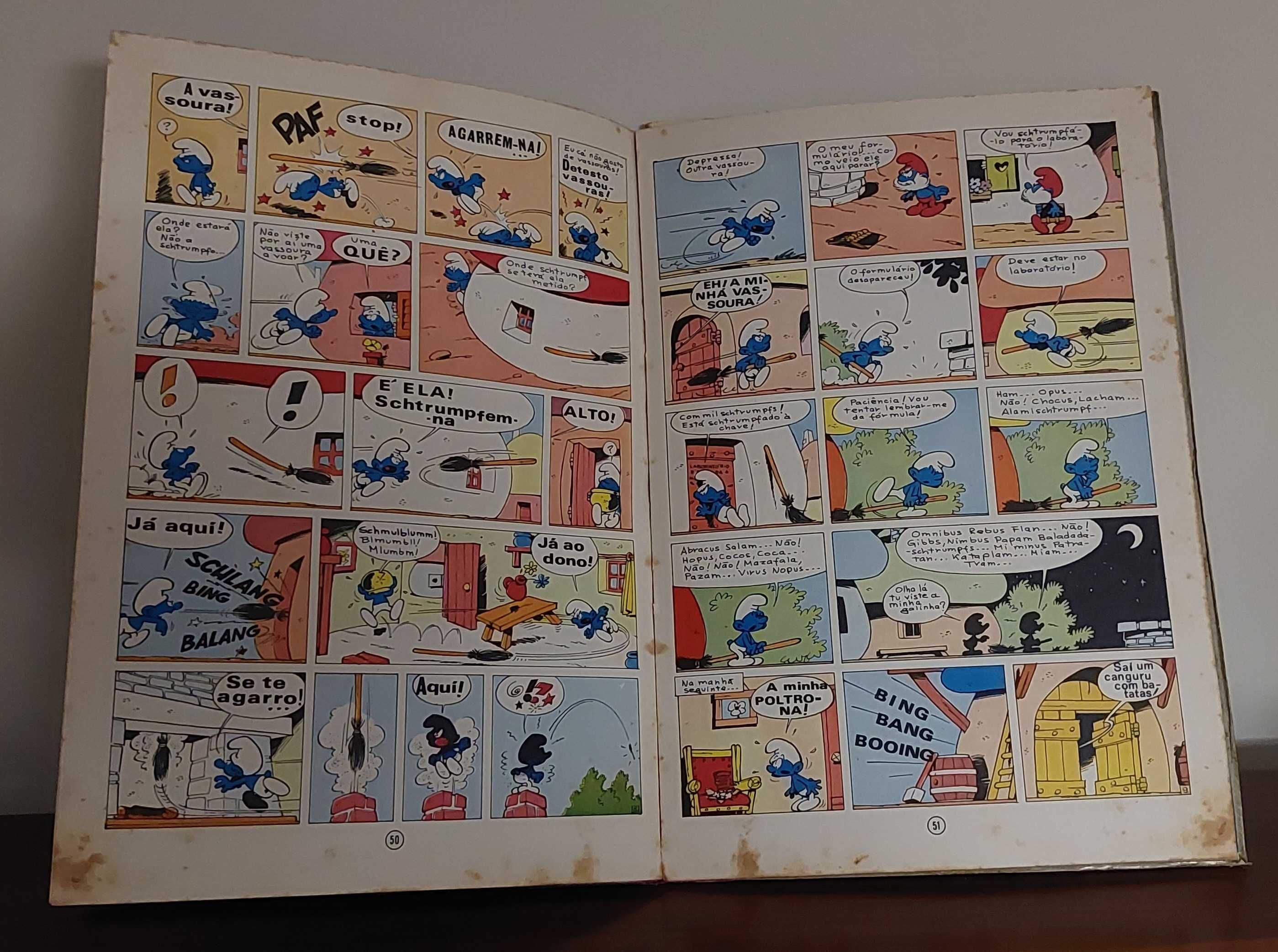 Banda desenhada rara. Os Schtrumpfs Negros