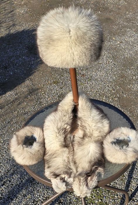 Komplet z futra lisa