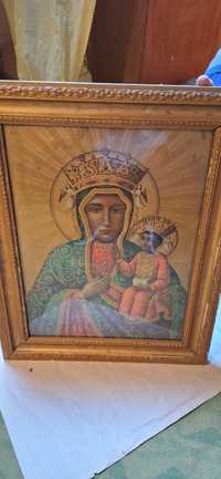 Zabytkowy obraz Matki Boskiej Czestochowskiej