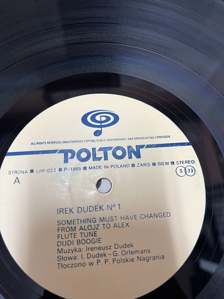 Płyta winylowa - Irek Dudek
