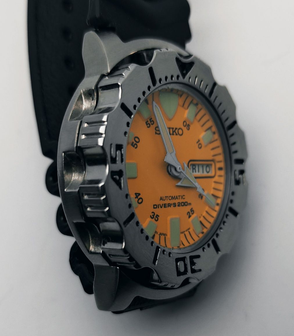 Raro relógio Seiko Monster SKX781 automático primeira série 7S26-0350