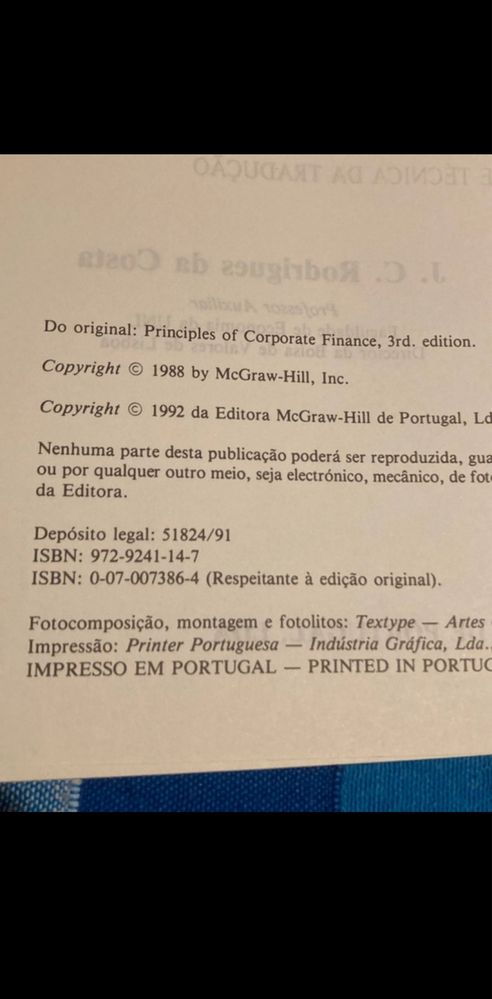Livro Princípios de Finanças Empresariais
