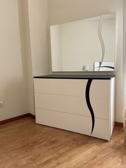 Quarto completo madeira maciça c/ cama elevatória e colchão