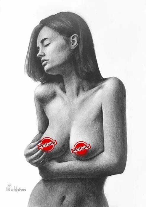 Эротический рисунок ню