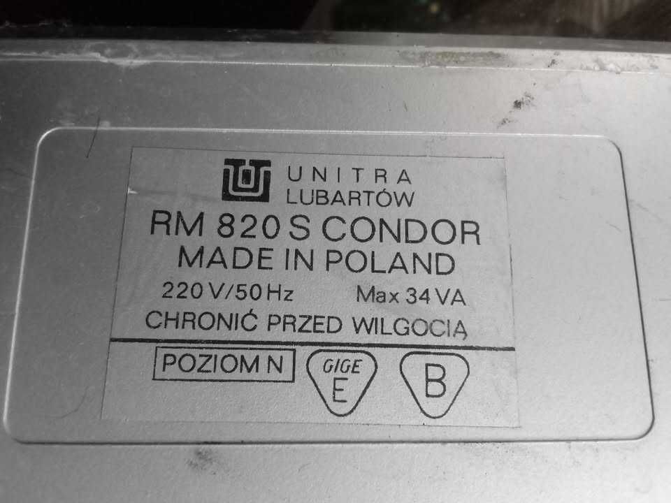 Radio Unitra Condor RM820S - RM8482 EXPORT