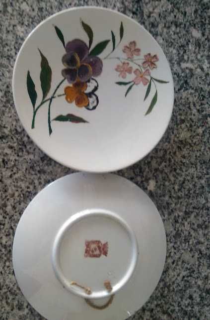 2 pratos pintados