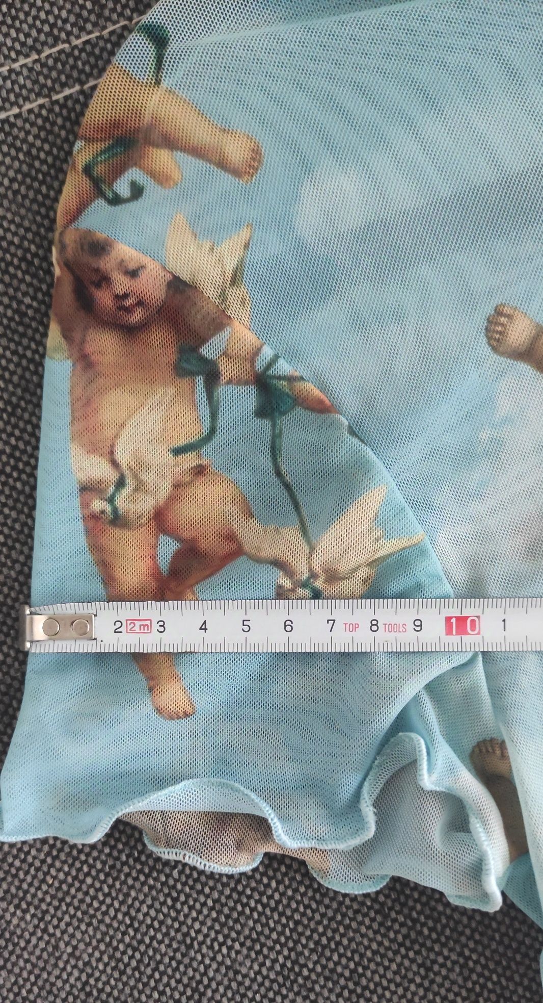 Koszulka w aniołki cherubinki Bershka