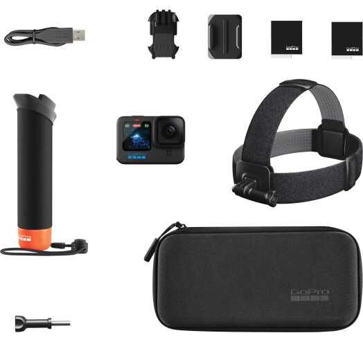 GoPro HERO 12 Black + Enduro + Head Strap + Handler Floating