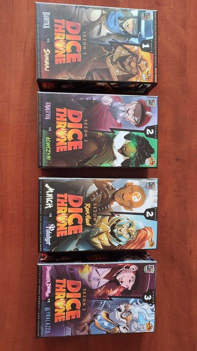 Dice Throne Mnich Paladyn Banitka Samuraj Taktyk Łowczy Piratka Wynala