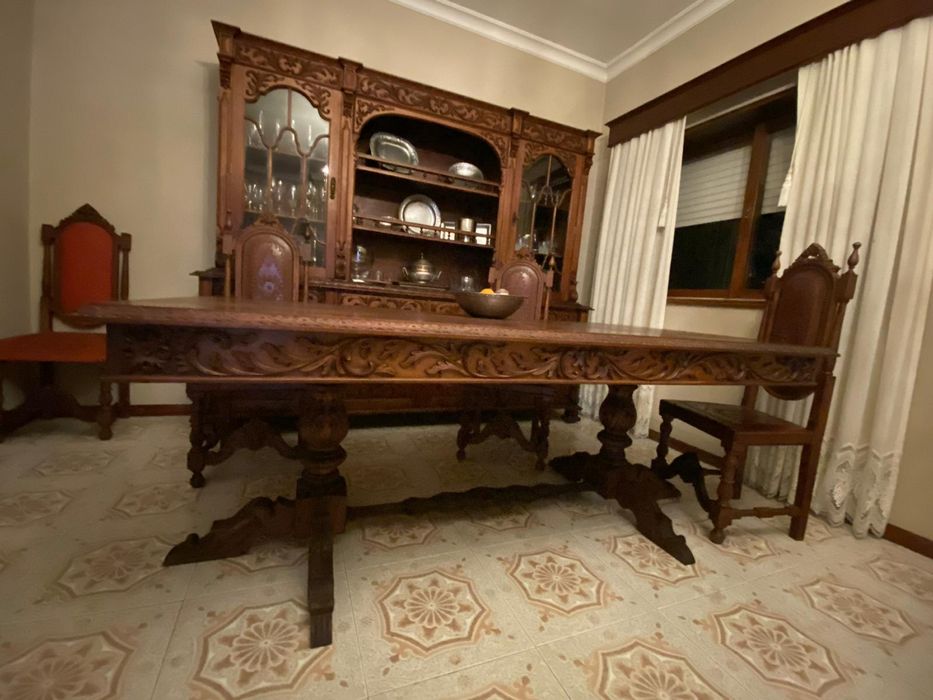 Mobília Madeira Castanho Clássico