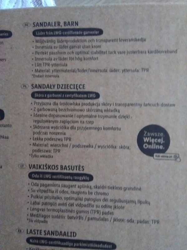 Sandały chłopięce R 30