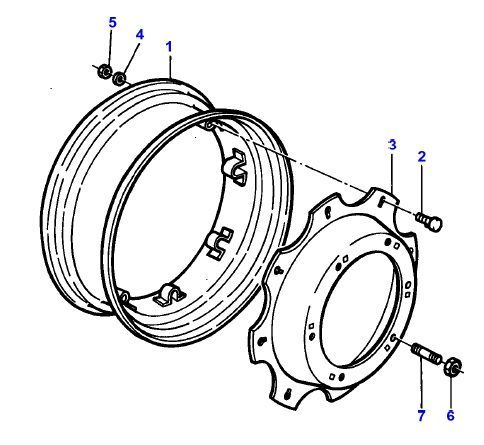 6-700 FELGA felgi 14-30" zdjęte z MASSEY FERGUSON używane