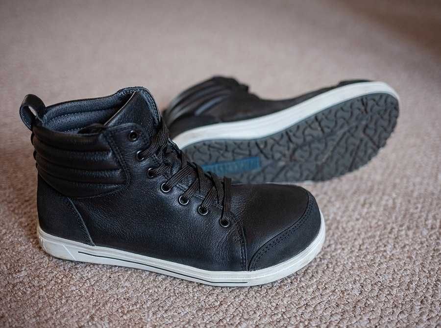 Кожаные хайтопы ботинки Birkenstock