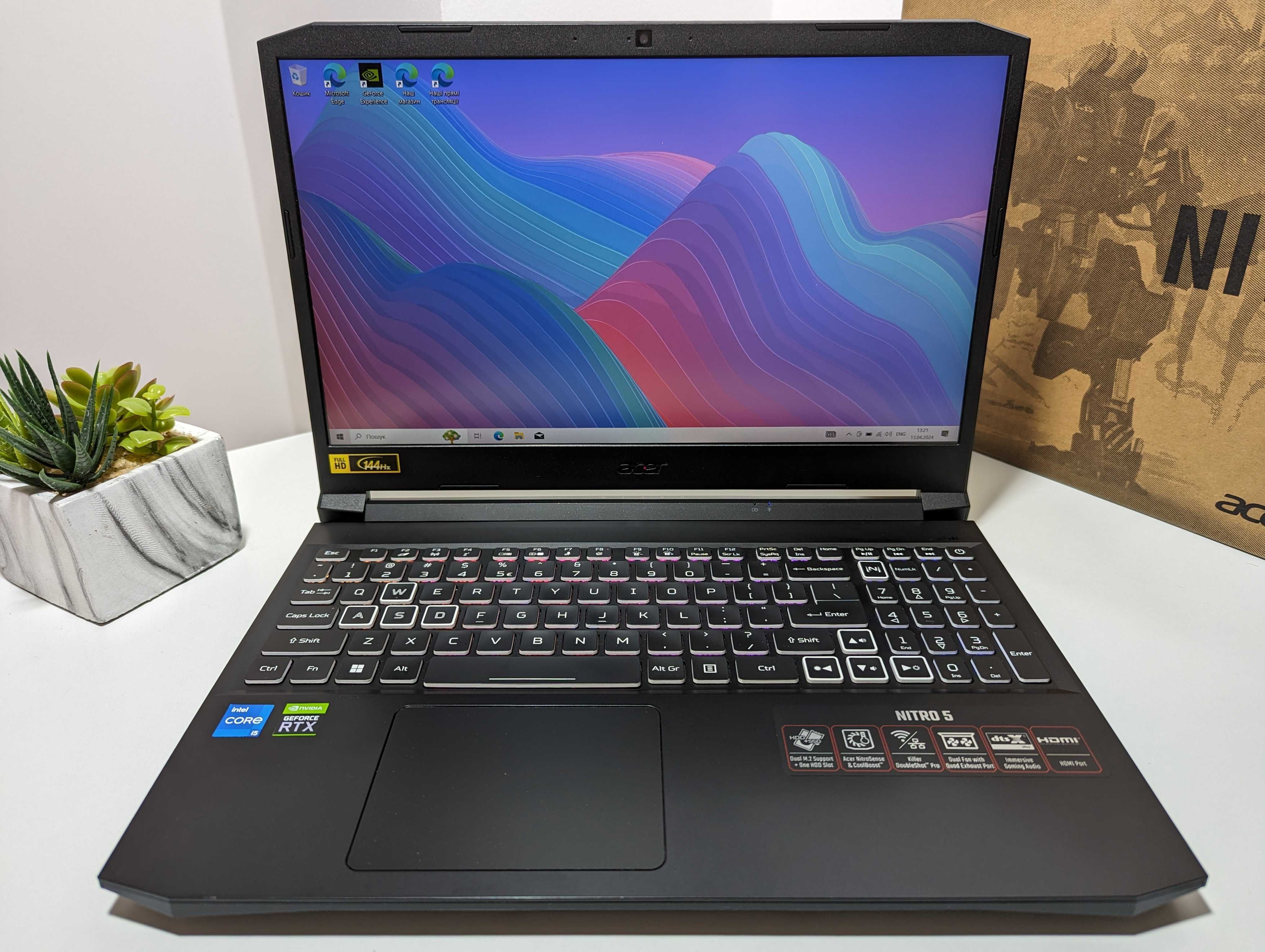 LAPTOP GAMINGOWY Acer Nitro RTX 3060 i5-11400H 144hz