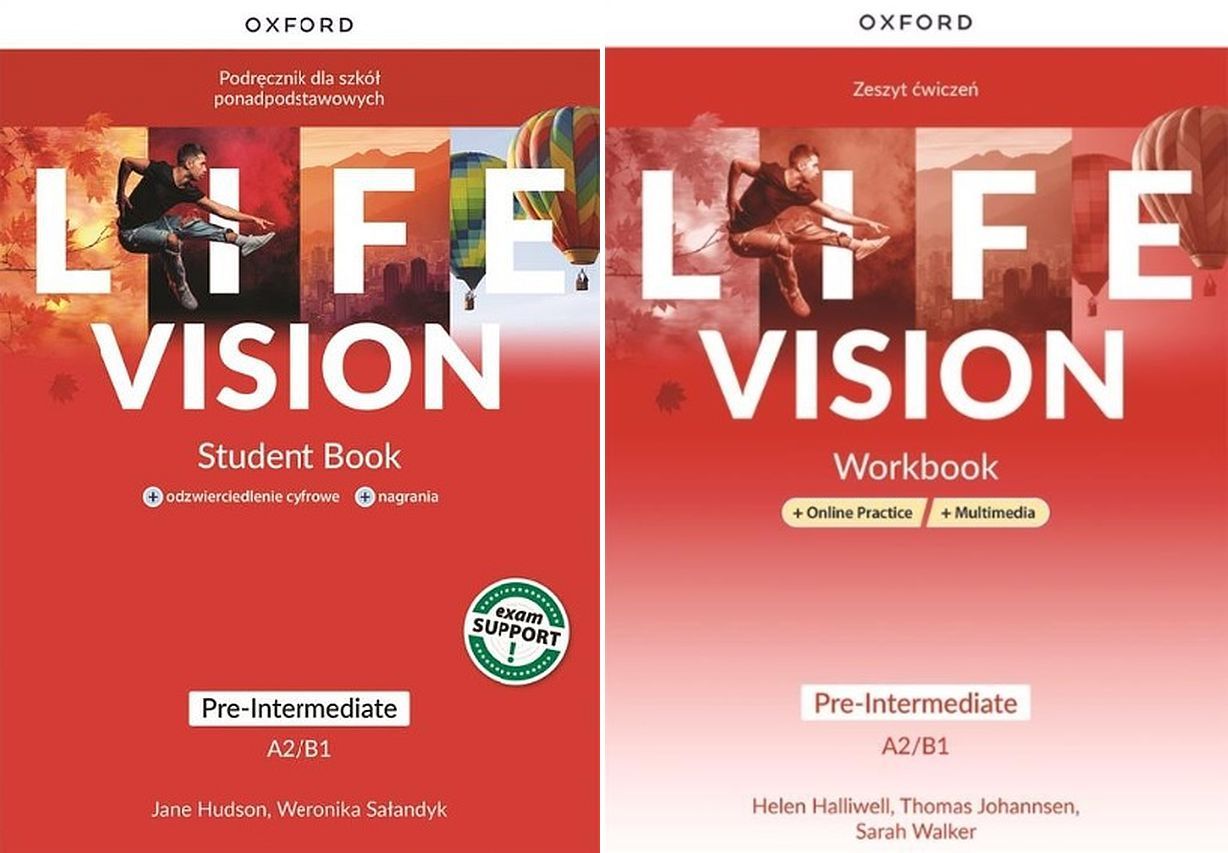 LIFE VISION A2/B1 Pre-Intermediate Podręcznik + Ćwiczenia