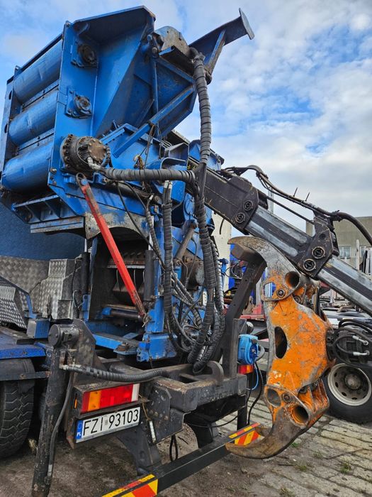 Volvo 500KM z rębakiem Bruks 450KM, FH12 6x4, Kesla,r.2002, sprawny