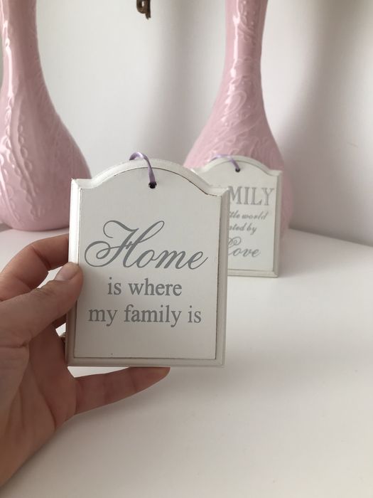 Peças de decoraçao em madeira novas