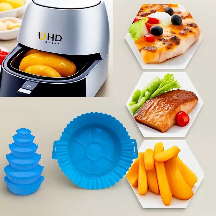 Силіконові форми для аерогрилю, набір 6 шт. Форми для аэрогриля