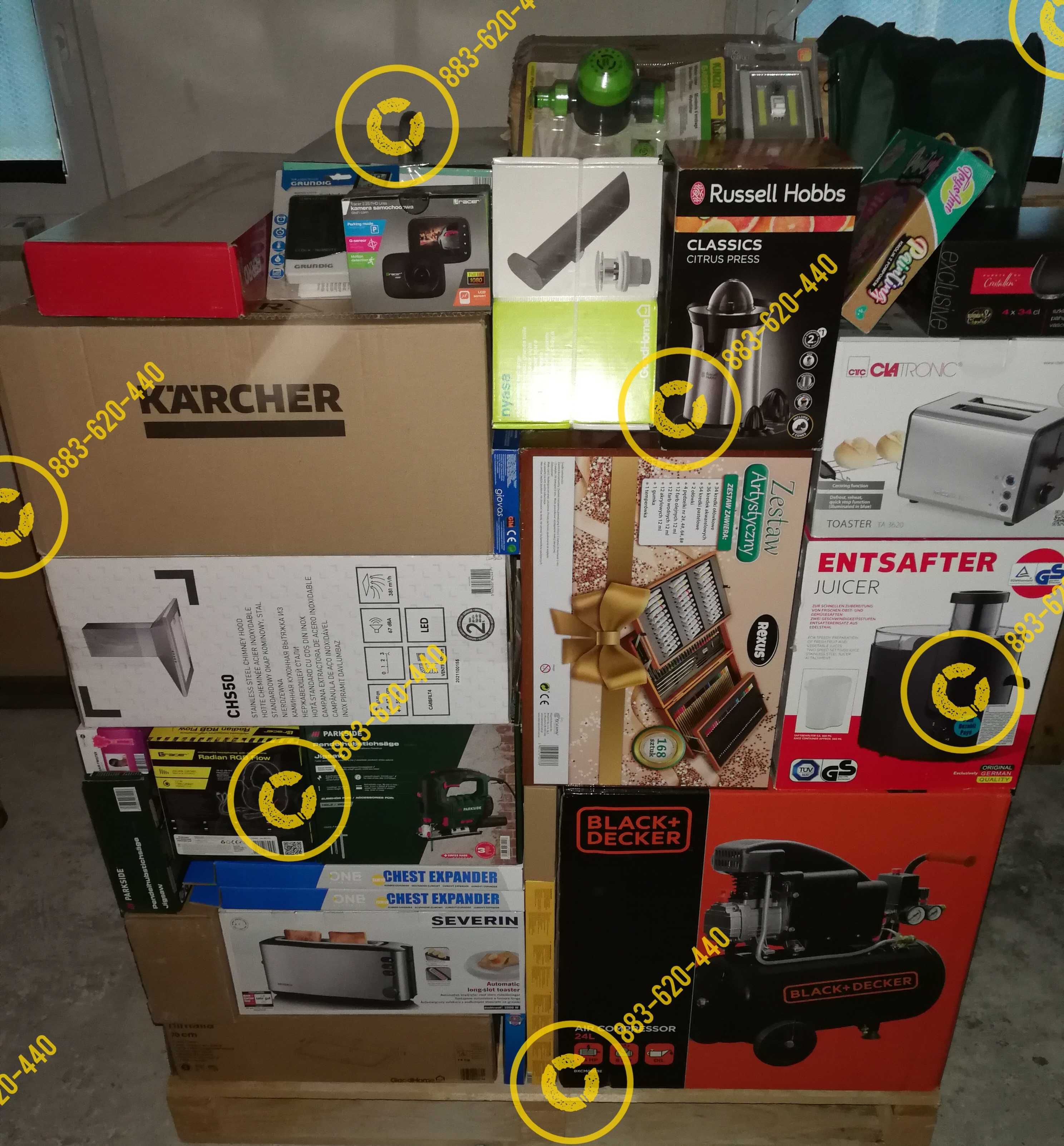 Palety i boxy nowe A lepsze niż Amazon AGD narzędzia elektronika MIX !