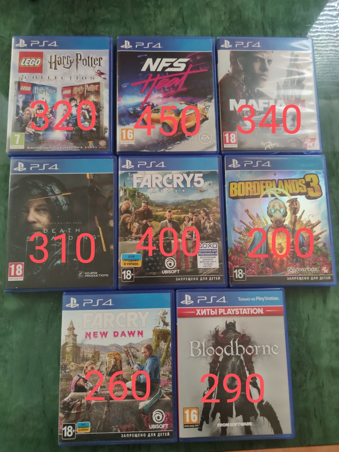 Продаж колекції ігр для PS4(оновлення)