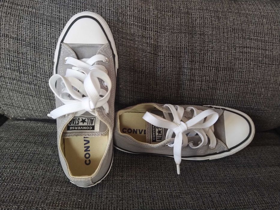 Tênis All Star Tamanho 35 cinzento