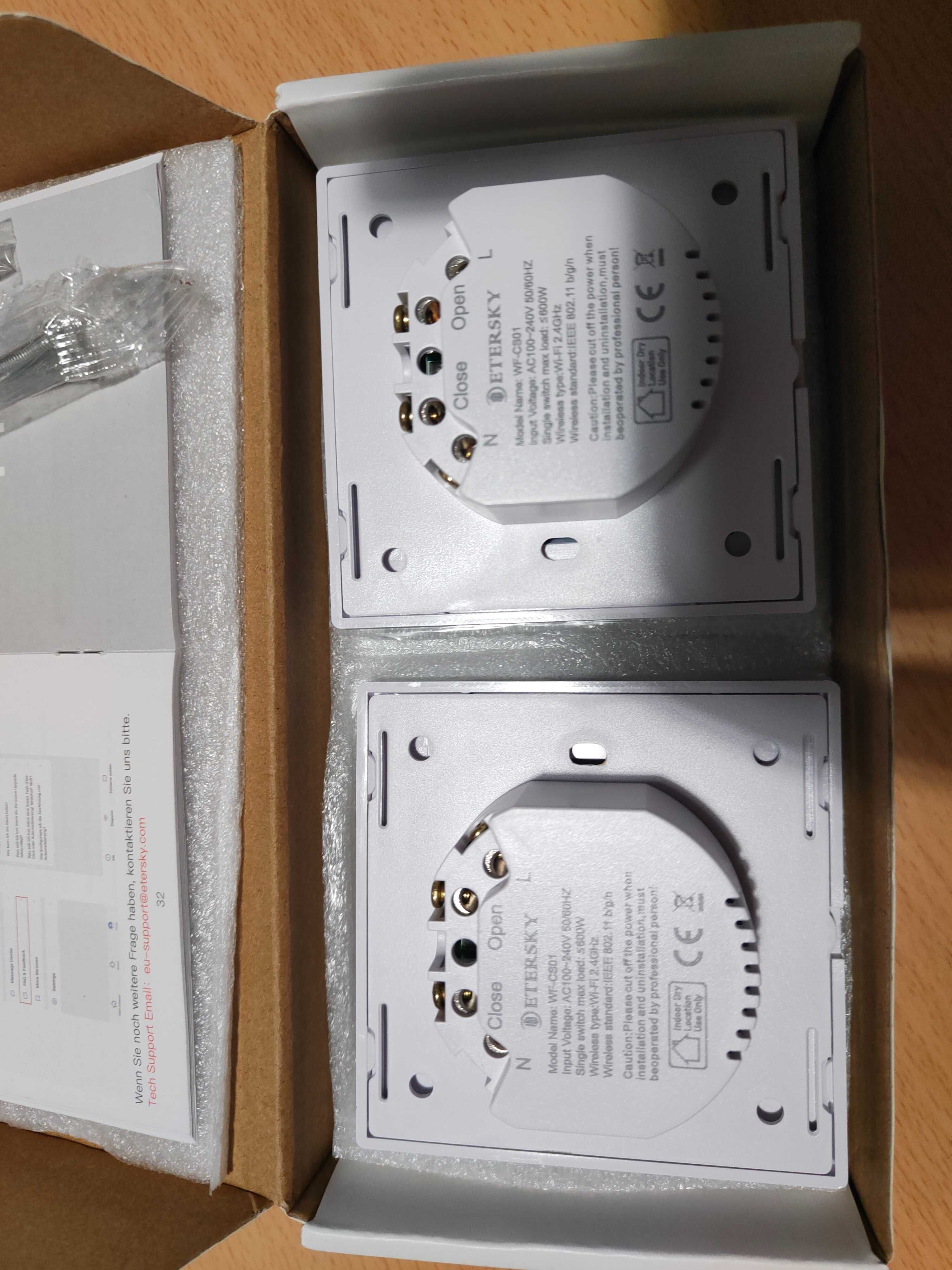 Przełącznik Etersky WF-CS01 WiFi. bialy