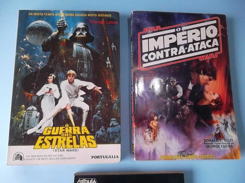 Trilogia GUERRA DAS ESTRELAS (STAR WARS) edição portuguesa, literatura