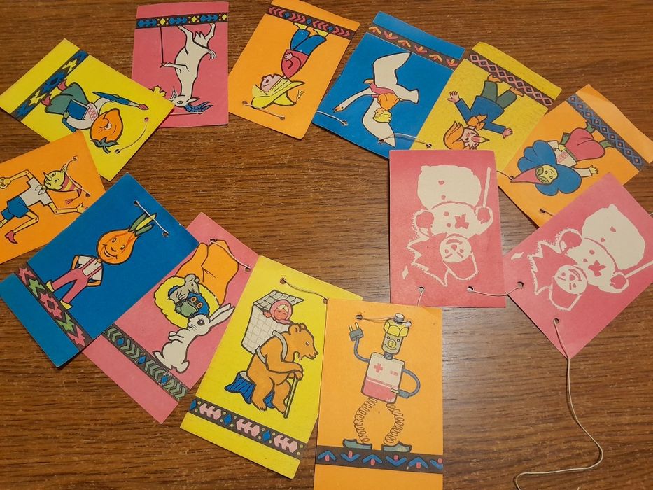 Флажки бумажна гірлянда Новий рік СССР