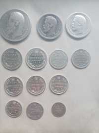 Царские монеты, серебро коллекционное состояние.