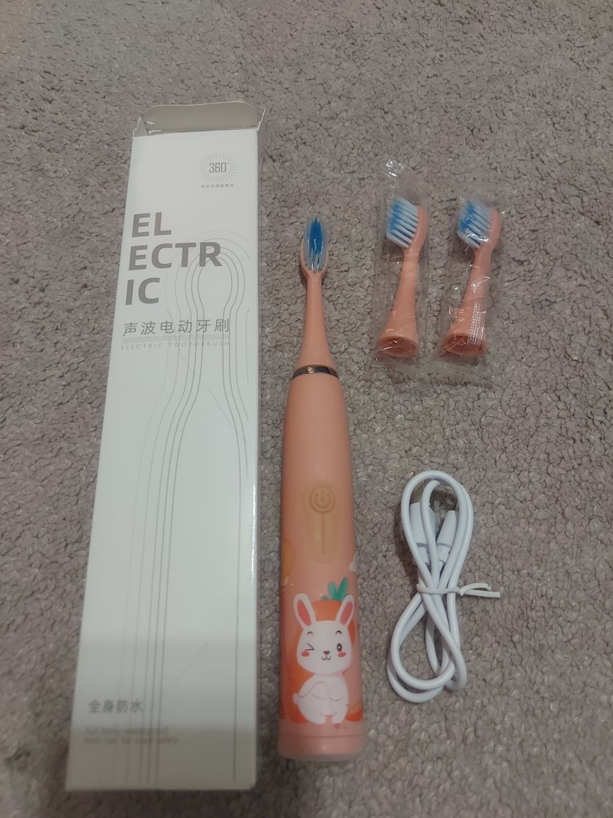 Szczoteczka elektryczna do zębów dla dzieci różowa