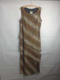 Joseph Ribkoff animal print leopard long dress długa sukienka