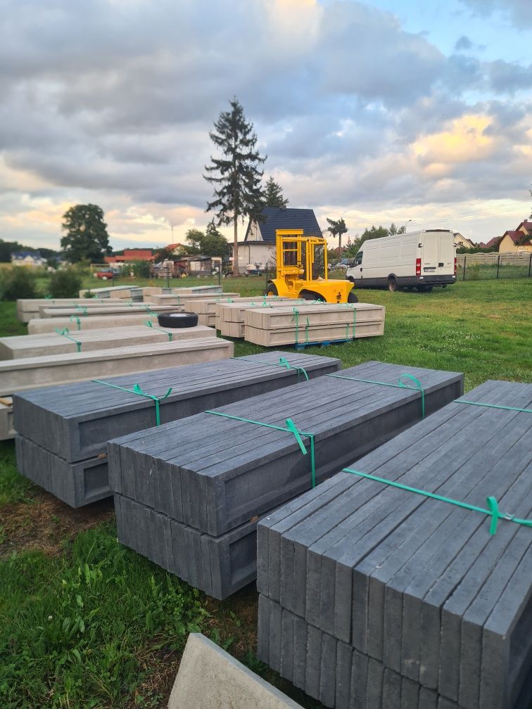 Podmurówka betonowa pod ceownik
prefabrykowana 25cm płyta gladka