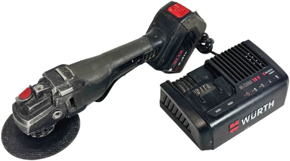 Akumulatorowa szlifierka kątowa WURTH AWS 18-125 P COMPACT + aku + ład