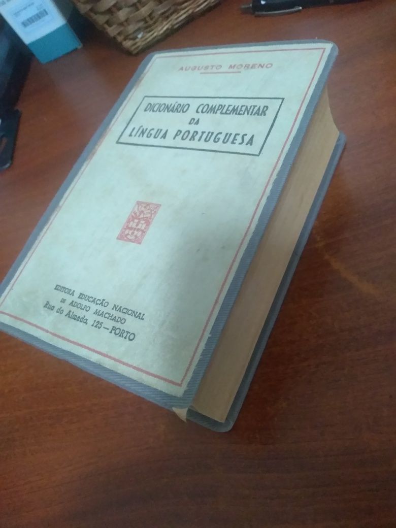 Dicionario Complementar Lingua Portuguesa Raridade 1954 Unico