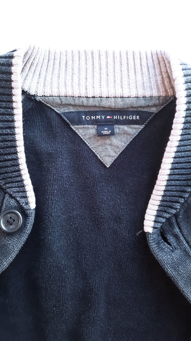Tommy Hilfiger,vintage bluza,bejsbolówka/M