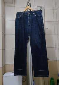 Spodnie jeansowe jeansy Rumble 59 czarne 501 w 38 l 32 black dżinsy gr