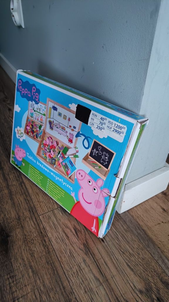 Tablica kredowo magnetyczna świnka Peppa pig